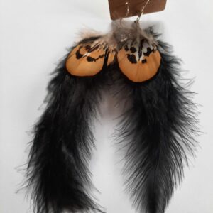 Boucles d’oreilles Plume d’or