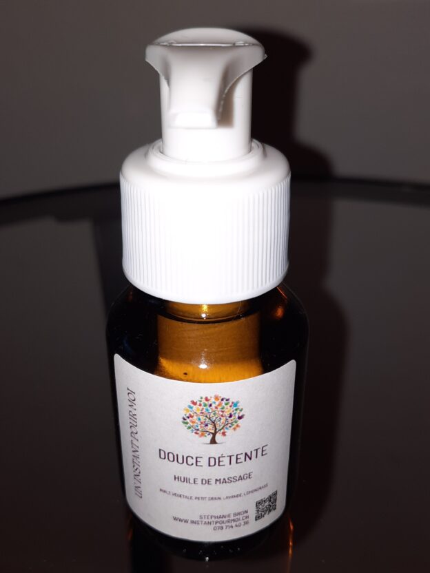 Huile de massage douce détente 100ml